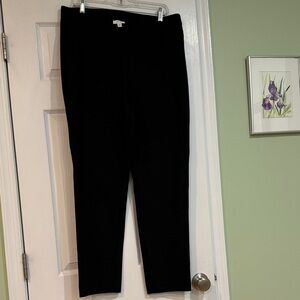 J. Jill Black Ponte Slim Leg Pants